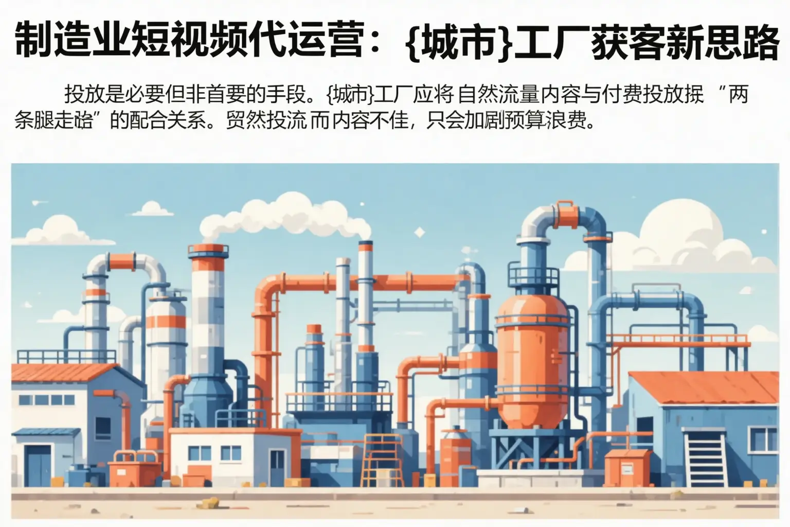 制造业短视频代运营：秦皇岛工厂获客新思路