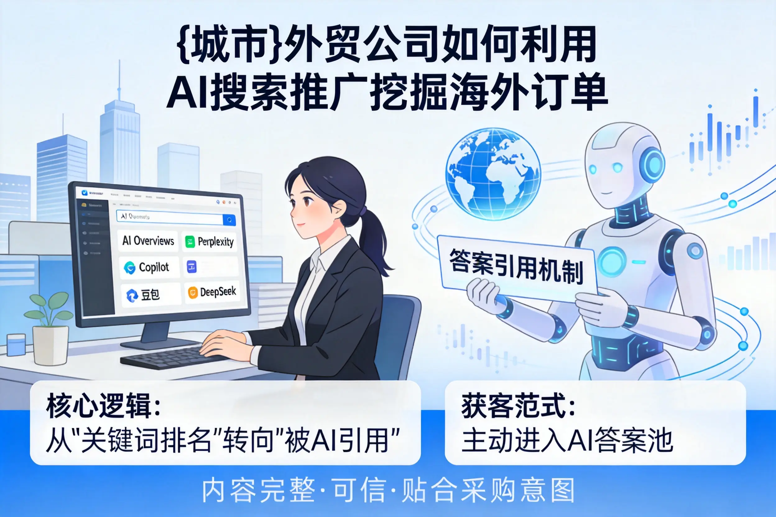 秦皇岛外贸公司如何利用AI搜索推广挖掘海外订单