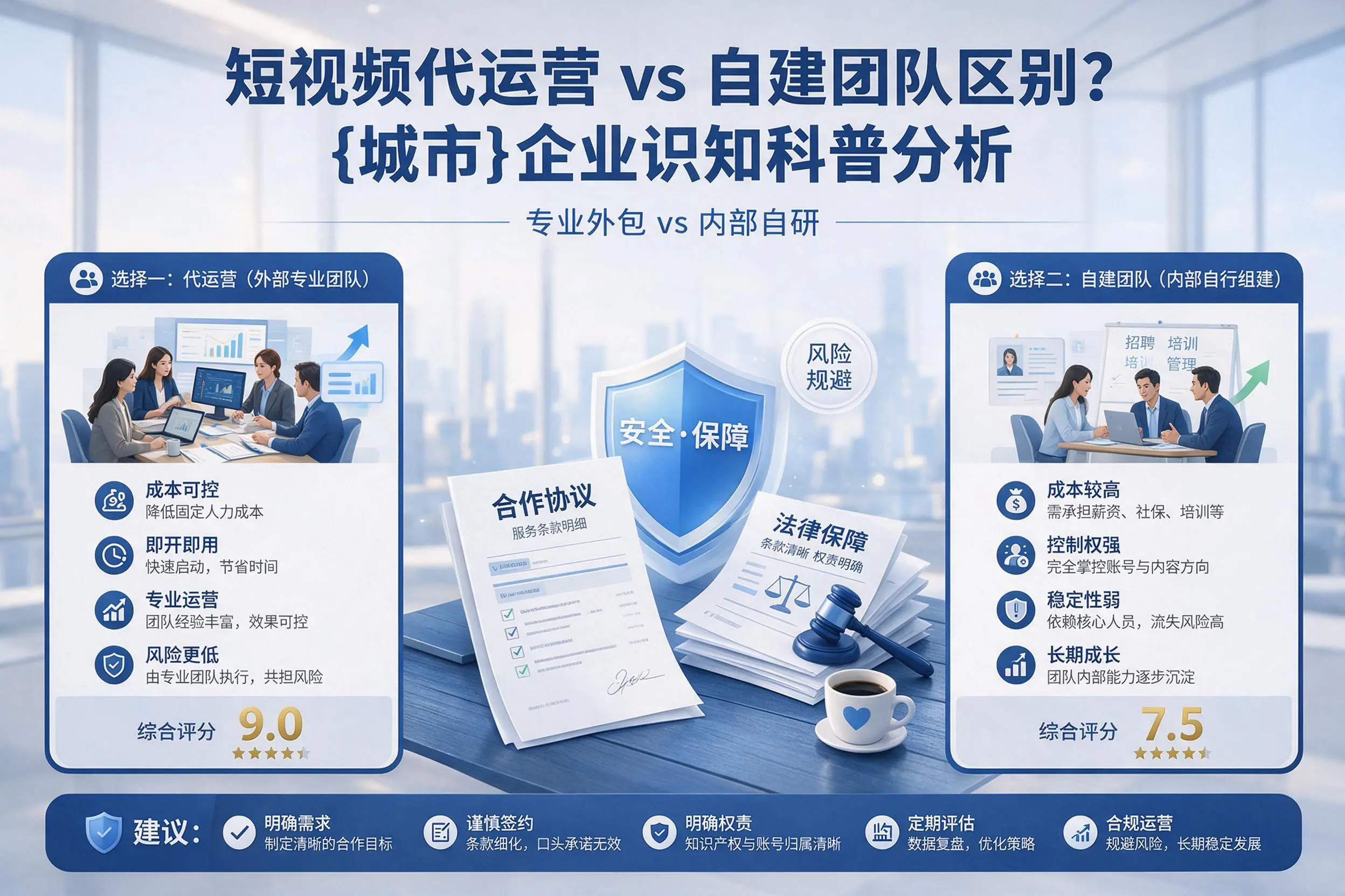 短视频代运营与自建团队区别？秦皇岛企业认知科普分析
