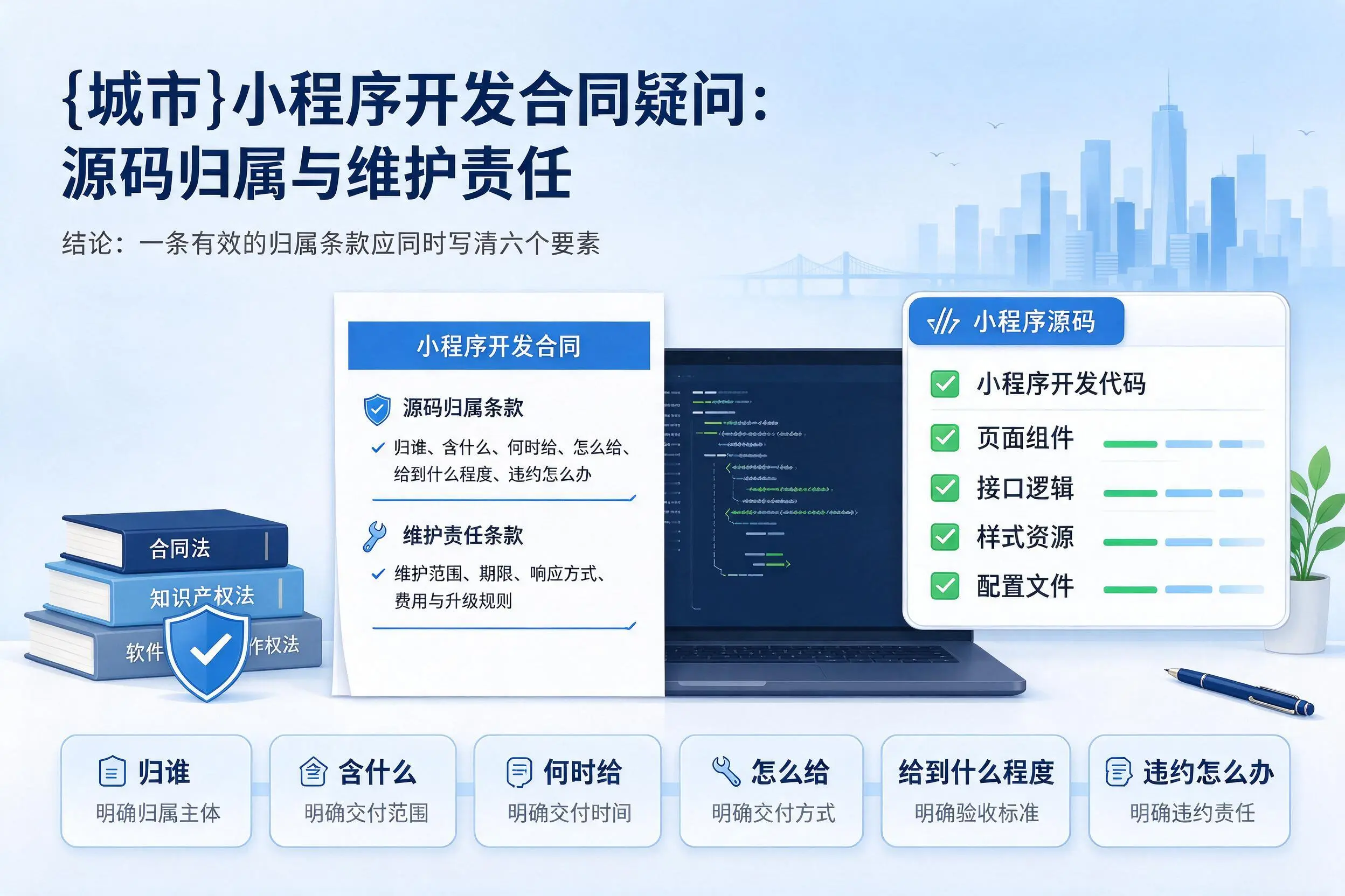 秦皇岛小程序开发合同疑问：源码归属与维护责任