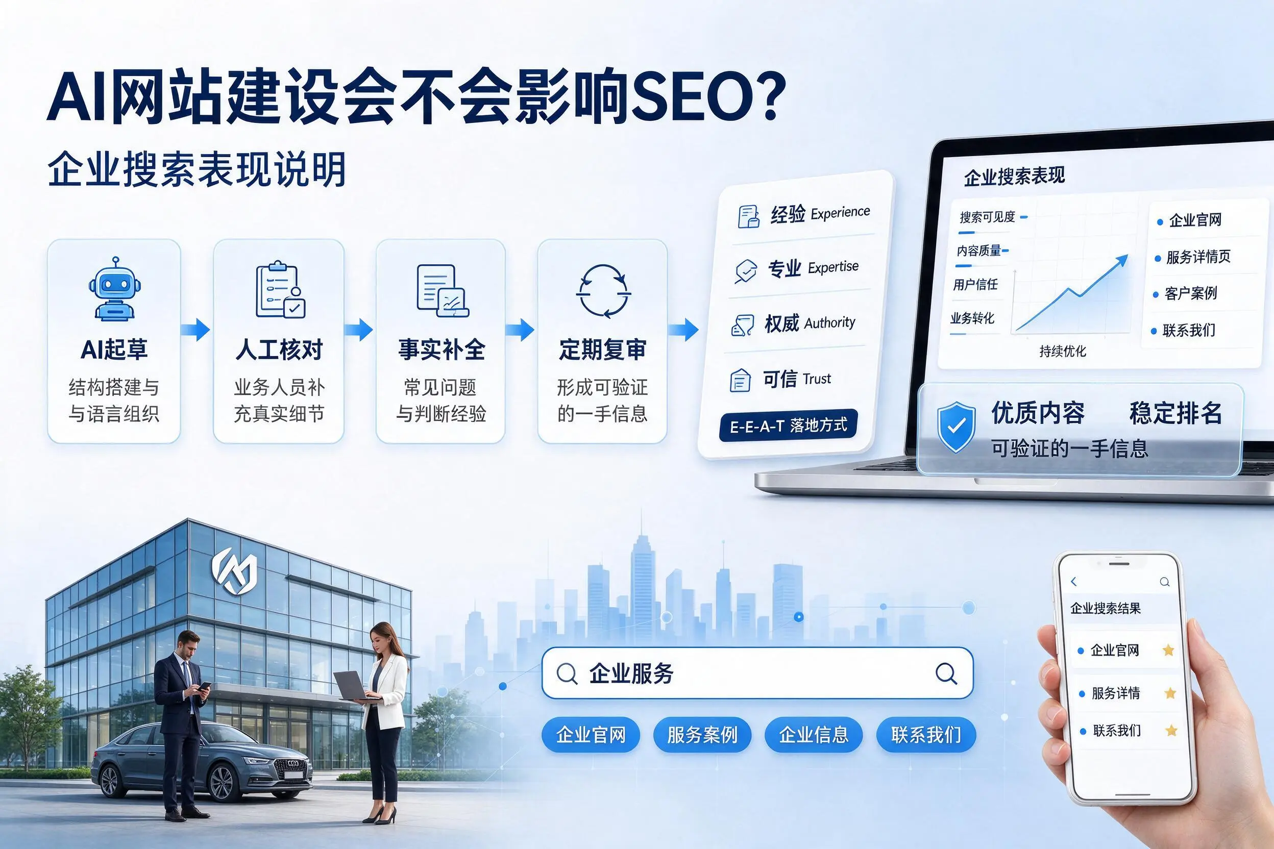 AI网站建设会不会影响SEO?秦皇岛企业搜索表现说明