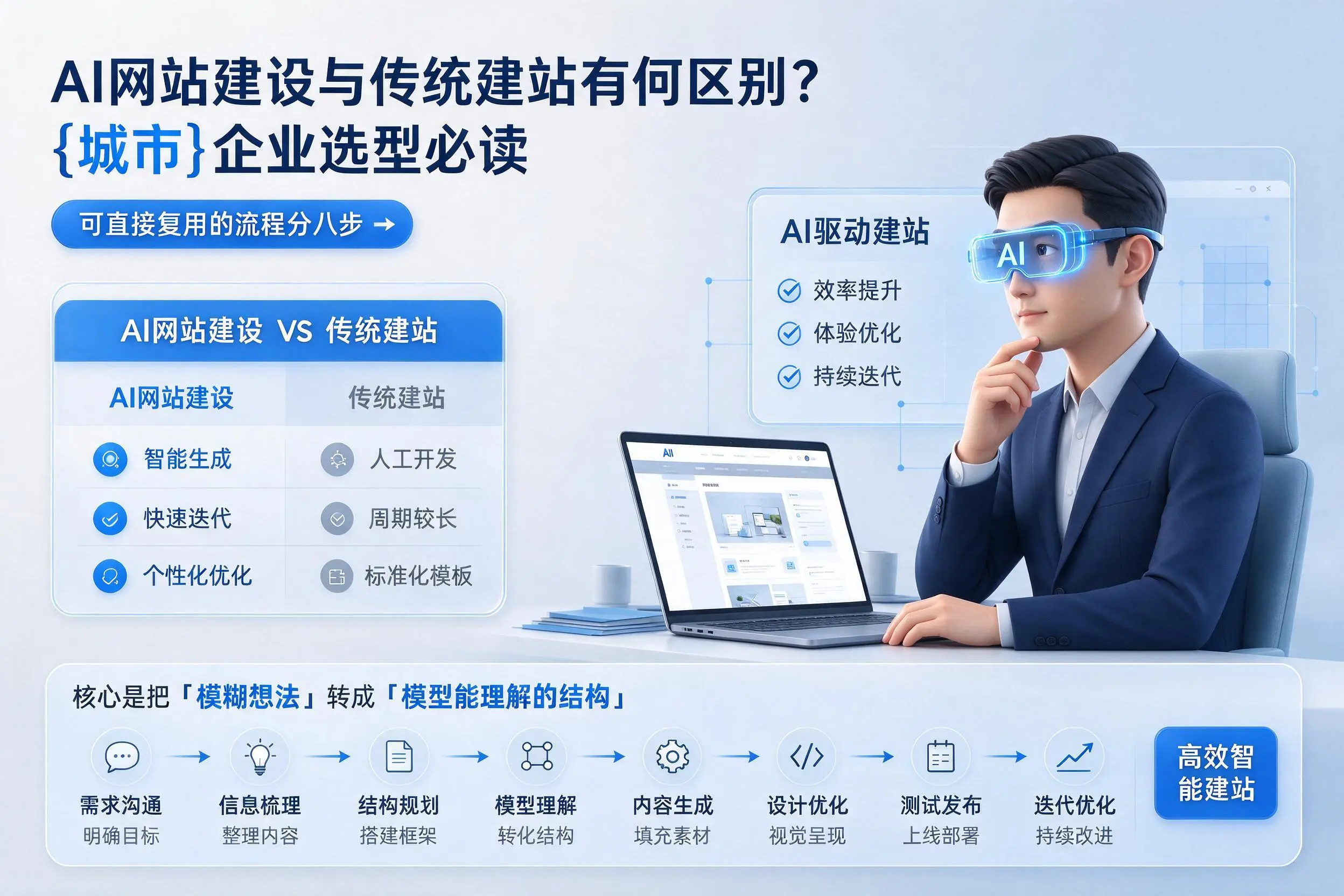 AI网站建设与传统建站有何区别?秦皇岛企业选型必读